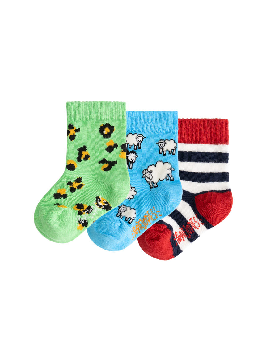 3-Pack Funky Original Kindersokken