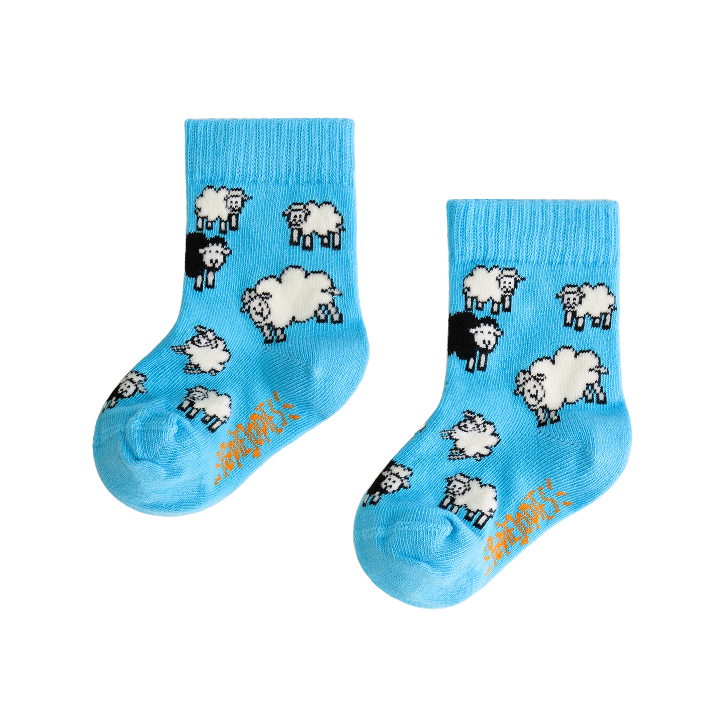 Matching Eigenwijze Schapen sokken 41-46 en 12-24 maanden