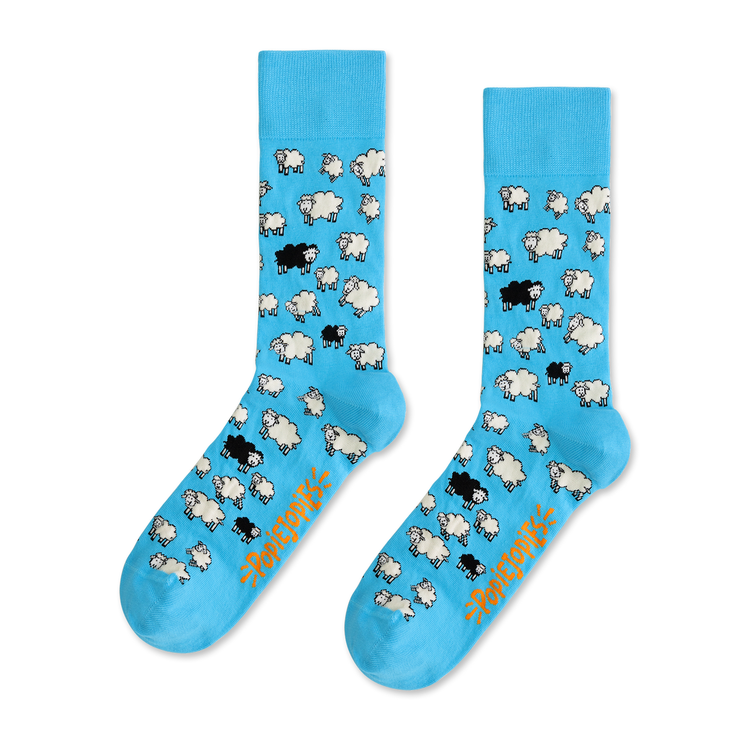 Matching Eigenwijze Schapen sokken 41-46 en 12-24 maanden