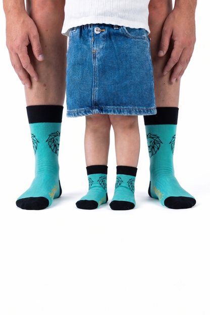 Matching Brullende Leeuw sokken 41-46 en 12-24 maanden